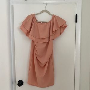 Off the shoulder maternity dress